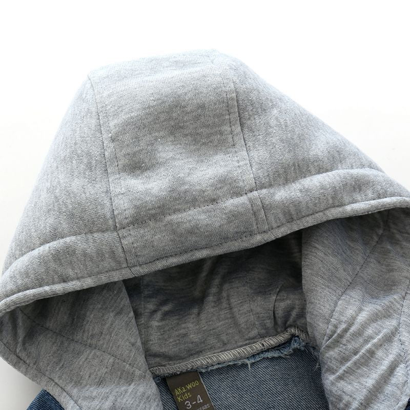 Pojkar och barn tvättad mjuk jeansjacka