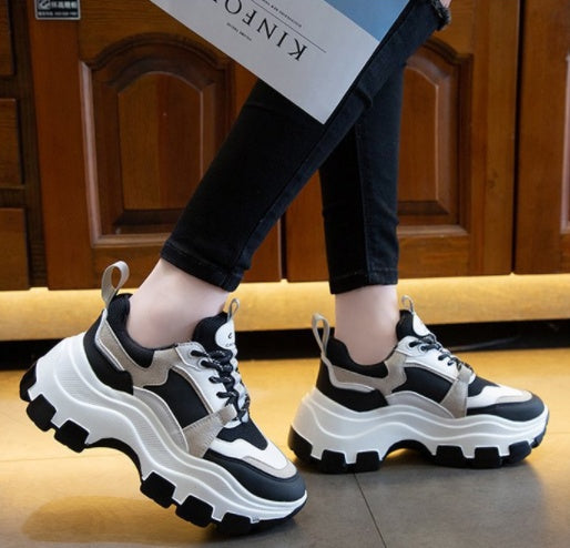 C it all Women's Running Casual Sneakers Lightweight Everyday Sport Shoe – Black White EU 35-40