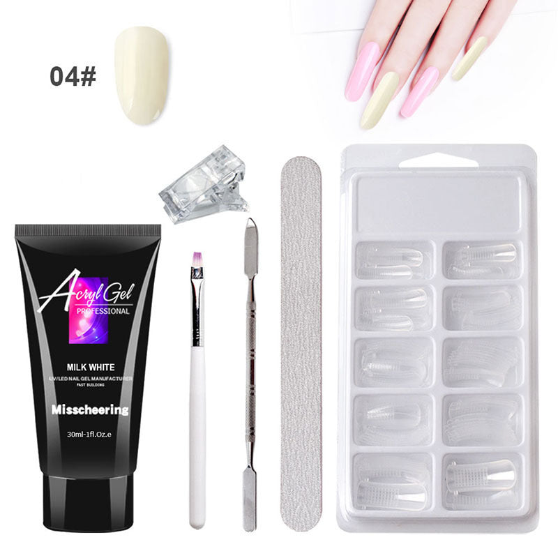 Painless Crystal Extension Gel Set - Quick Model Without Paper Holder | Professional Nail Art