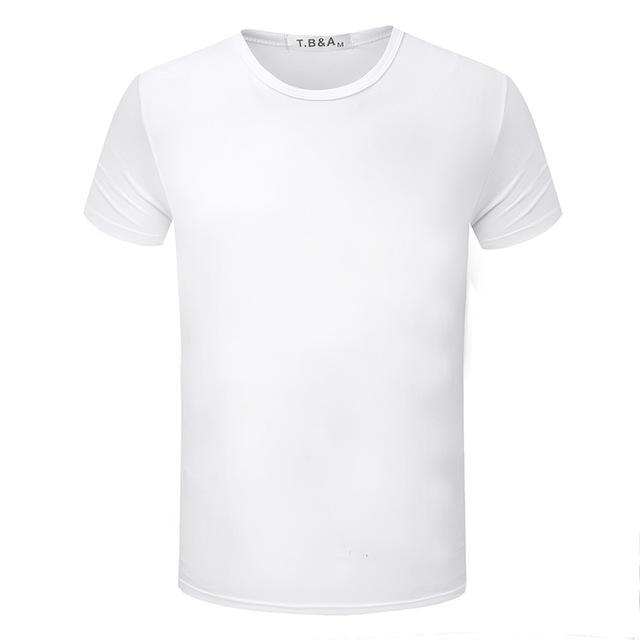 T-shirt slim à manches courtes et col rond pour hommes