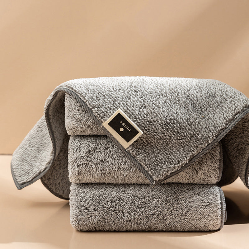 Serviette en charbon de bambou de style japonais, torchon en fibres fines