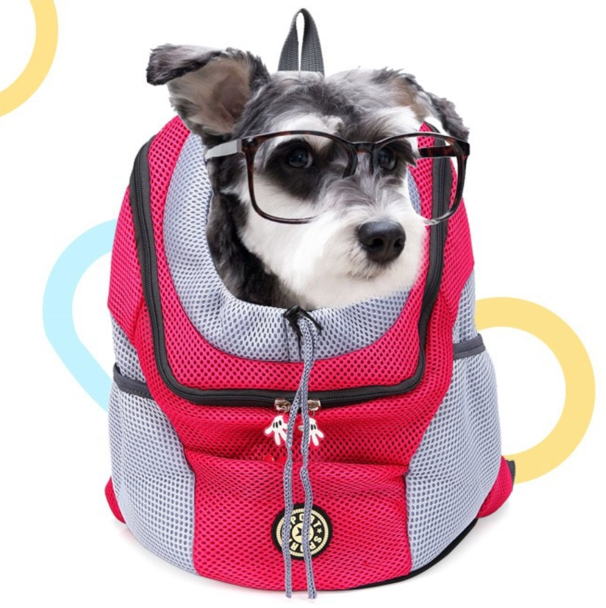 Pet Dog Carrier Carrier For Dogs Ryggsäck Ut Dubbel axel Bärbar Travel Outdoor Carrier Bag Mesh