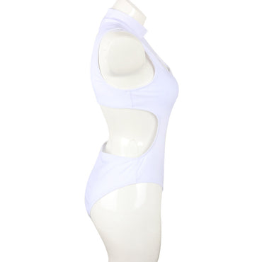 Professional Zipper Ladies One-Piece Swimsuit - Nylon Cotton Construction (Premium Quality, Water Activities)