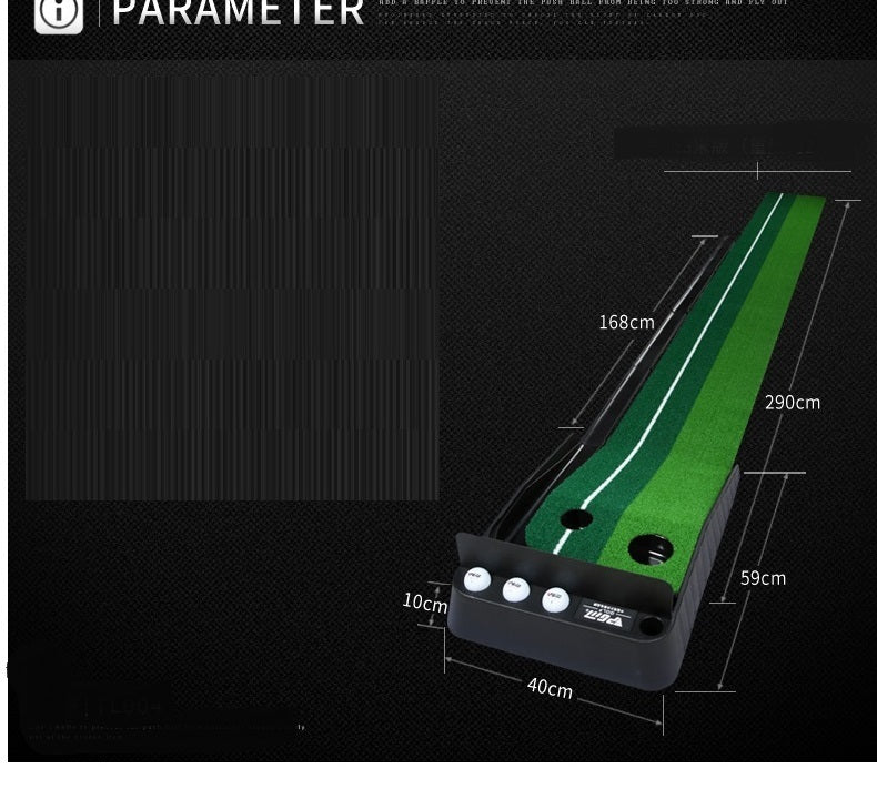 2.5M3M golf puttmatta Golf putter tränare Green putter matta övningsset