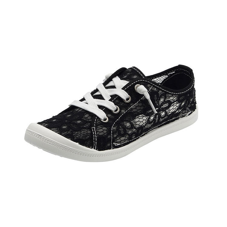 Spets Flats Skor Sommar Mode Casual Skor Dam