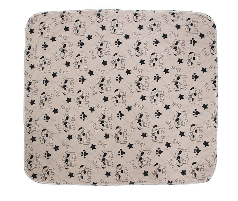 Pet Dog Pee Pads Trelagers vattentät PVC söt Återanvändbar vattenabsorption Pet Dog Training Urin Pad Blöjor Tvättbar Pee Mat