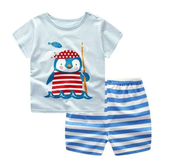 Summer Children's Clothing - Short-Sleeved Suit