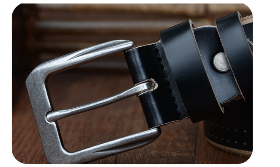 Men's Swedish Leather Belt - Nordic Quality