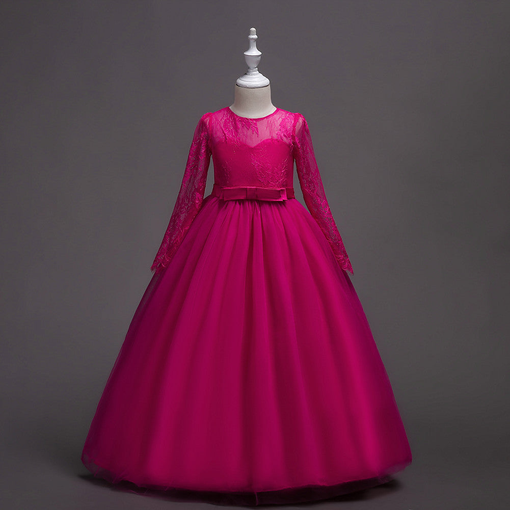 Robe longue à fleurs pour fille