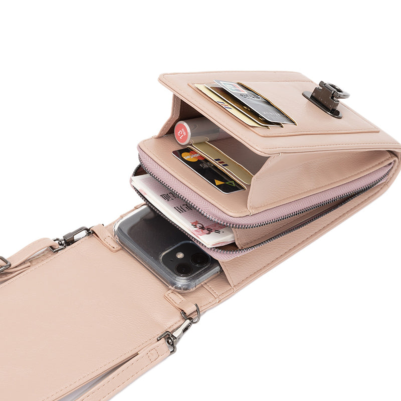 Rivet Design Axelväskor Mobiltelefon Handväska Enfärgad Crossbody-väskor Dam