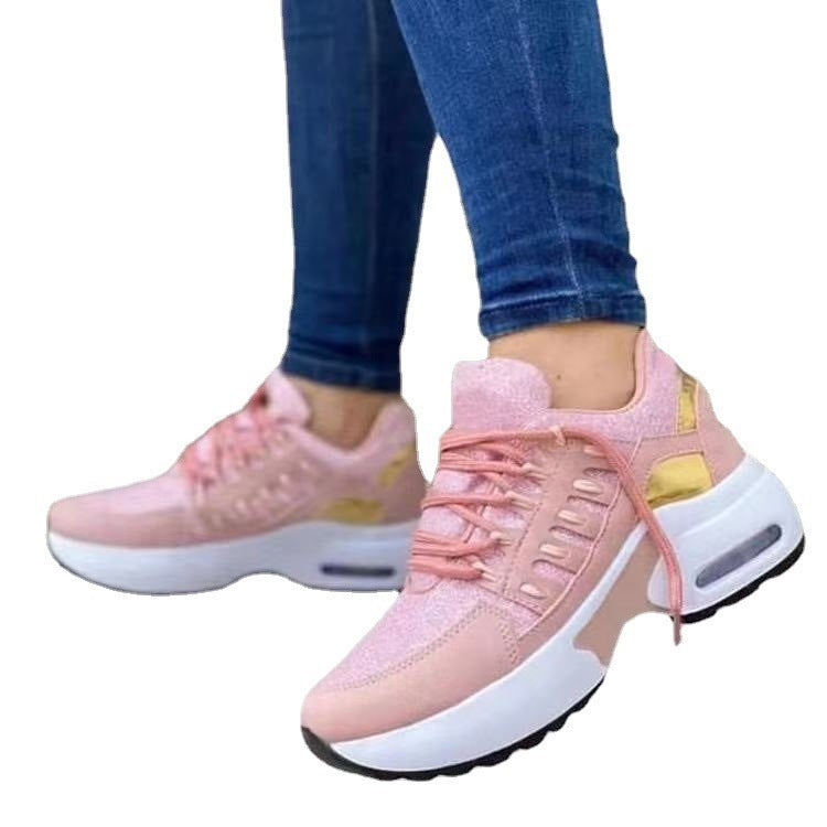 Women's Unisex Wedge Heel Running Sneakers - Low Heel 1-3cm
