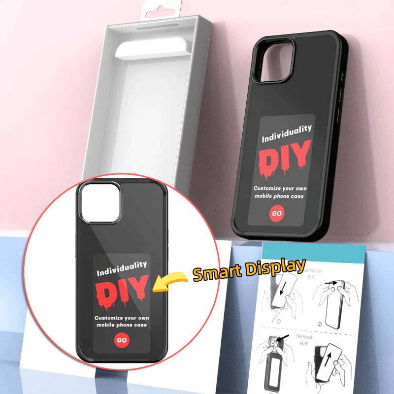 Étui de téléphone à écran e-ink, Projection d'écran illimitée, couverture de téléphone personnalisée, batterie gratuite, nouvelle coque de téléphone de luxe de styliste