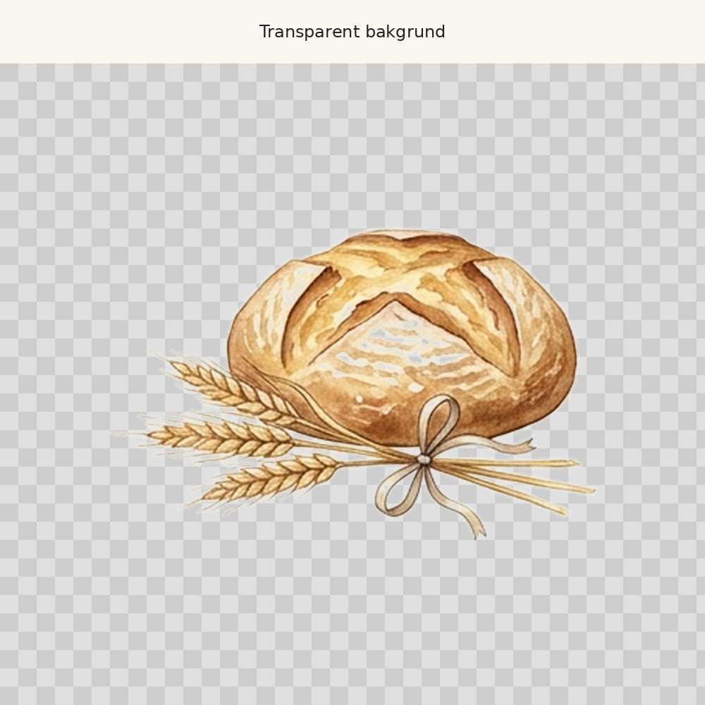 Surdegsbröd – transparent PNG-motiv (clipart)