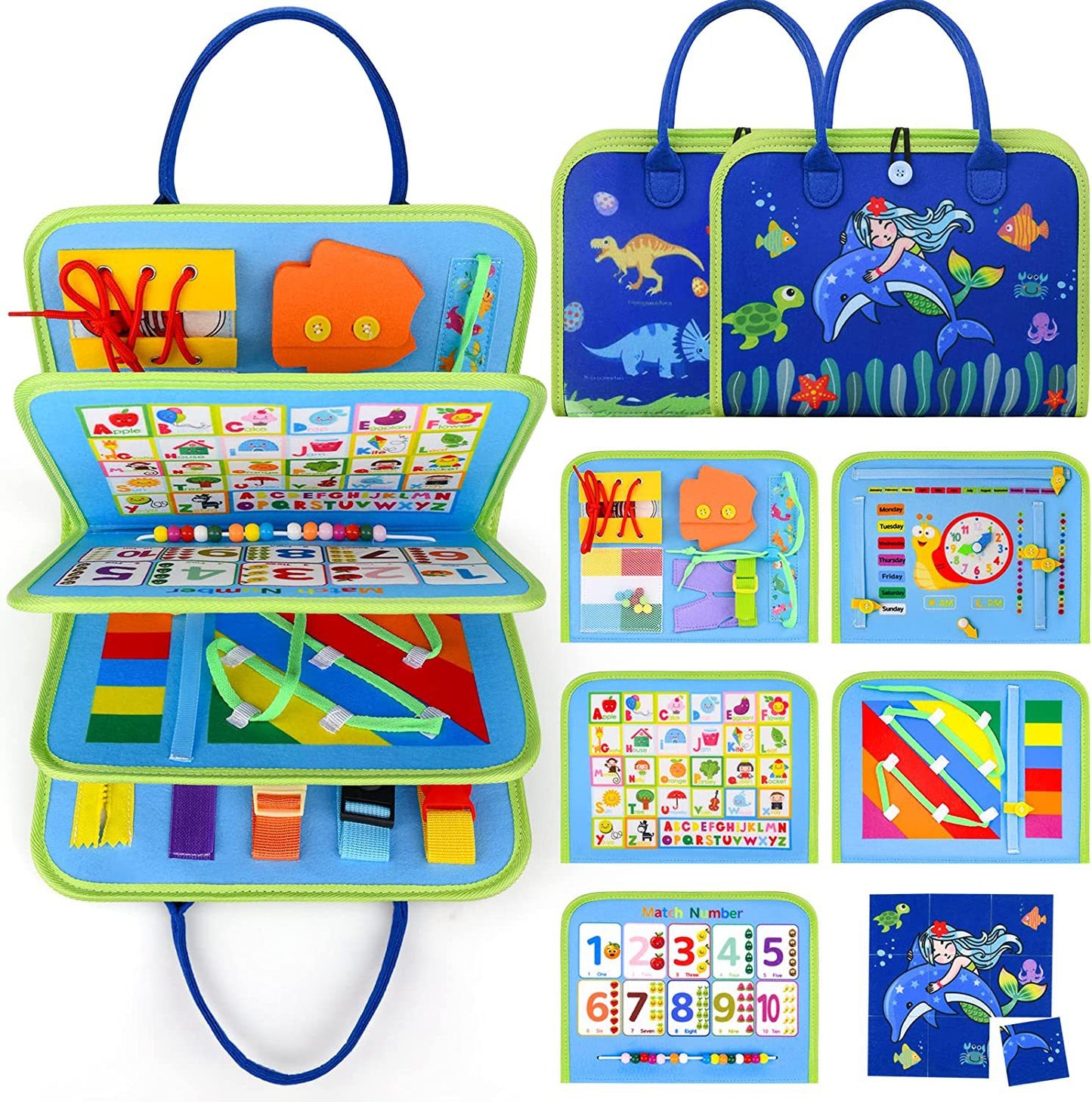Planche d'apprentissage en feutre, jouets éducatifs pour l'éducation précoce