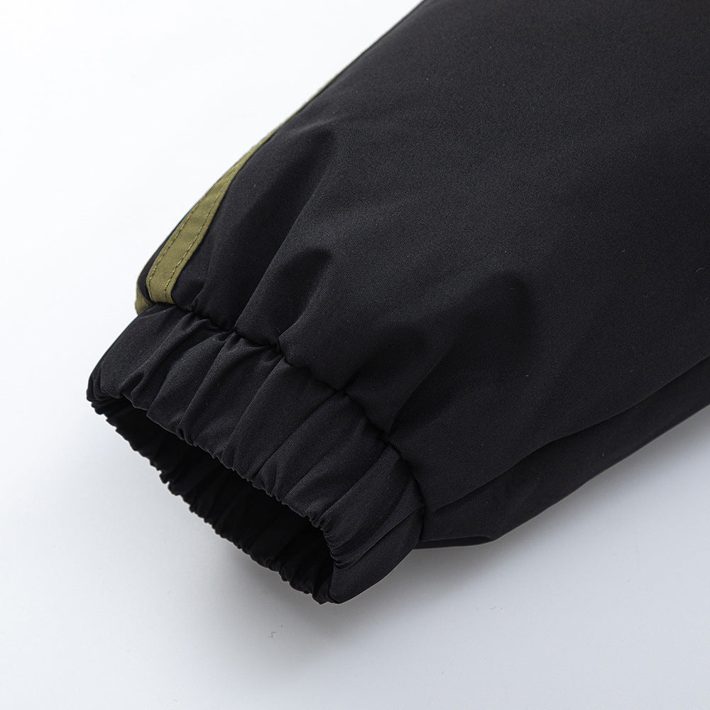 Veste matelassée en coton à col montant pour homme