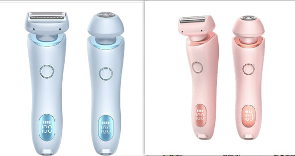 2 i 1 hårborttagning epilator USB uppladdningsbar trimmer kvinnor kroppsrakhyvel ansikte ben armhåla bikini hand blygd rakapparat hårborttagare