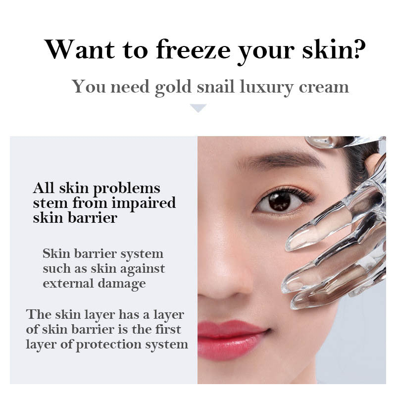 24K guld ansiktskräm Torr hudvård Whitening Snigel Brightening