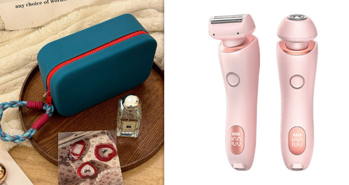 2 i 1 hårborttagning epilator USB uppladdningsbar trimmer kvinnor kroppsrakhyvel ansikte ben armhåla bikini hand blygd rakapparat hårborttagare