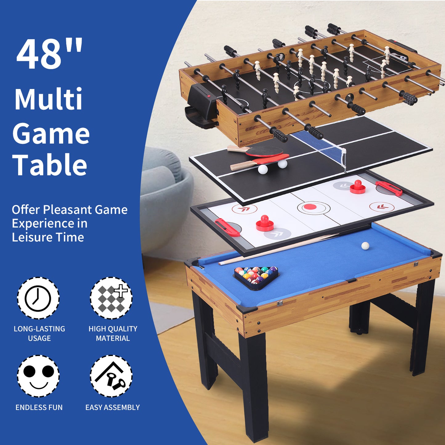 Holiday Fun: Portable Combination Game Table Set