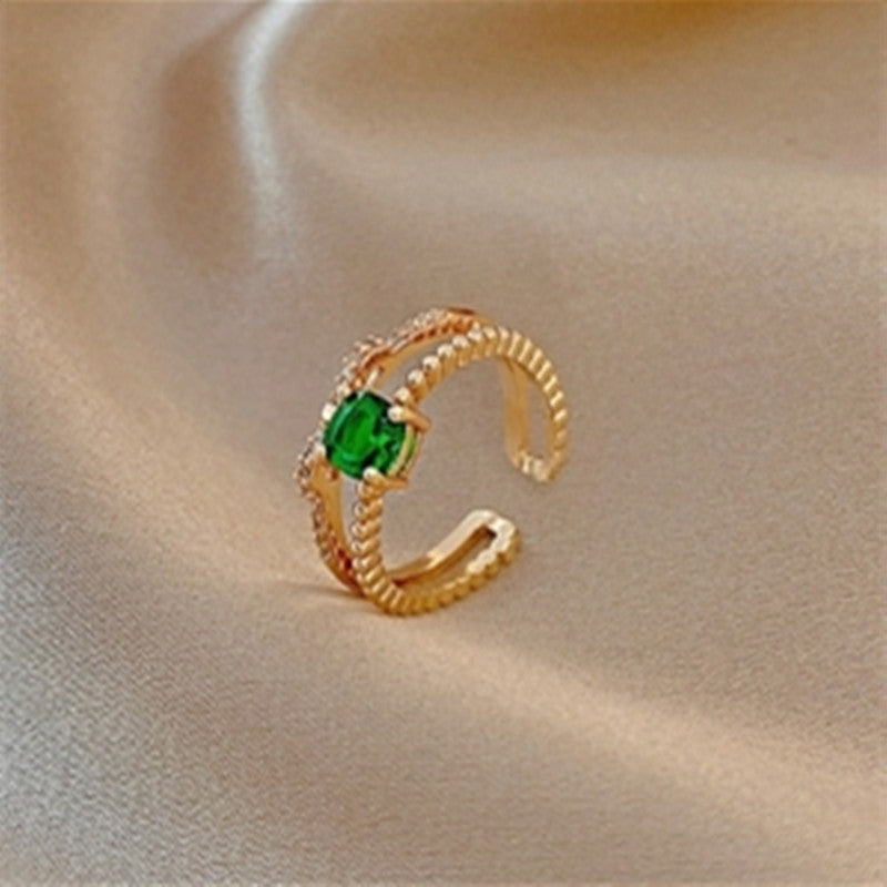 South Korea Fashion Personalized Flower Niche Design Ring