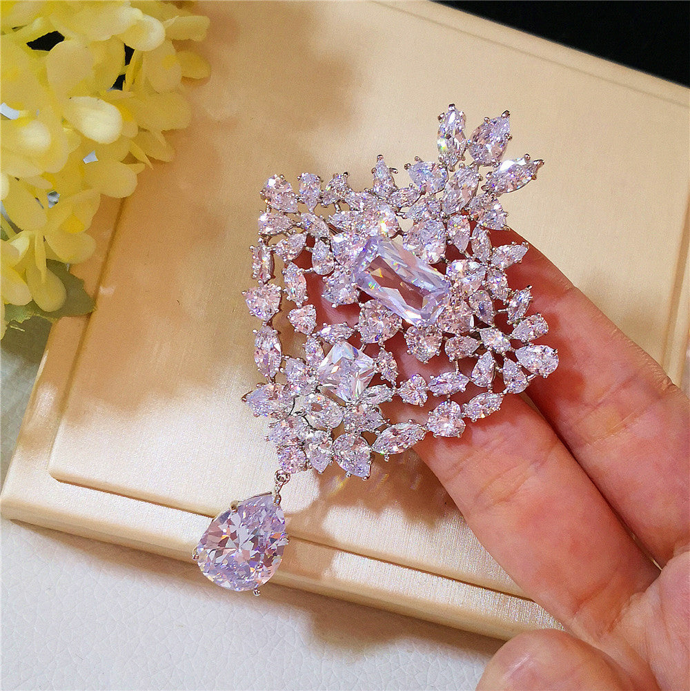 Water Droplet Brooch - Elegant and Stylish