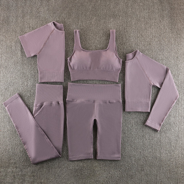 Ensemble de yoga sans couture, vêtements de sport, vêtements de sport, vêtements d'entraînement