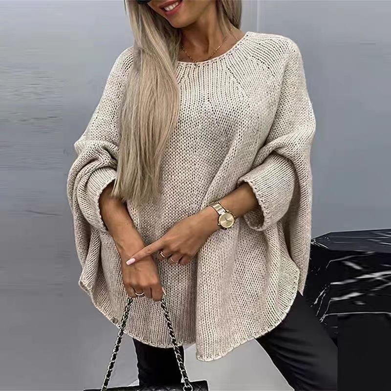 Luxurious Batwing Sleeve Pullover Sweater - Winter Fashion Collection