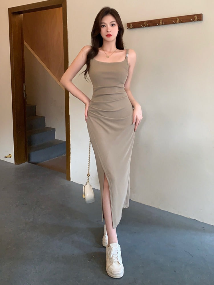 Robe à taille fendue pour femmes