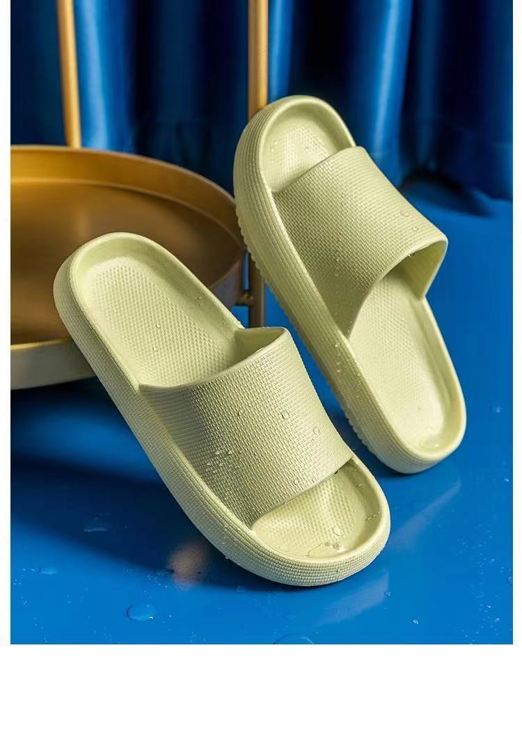 New Household Foot Feces Slippers Female Bathroom Bathing Couple Home Sandals And Slippers Male Summer Outer Wear Thick