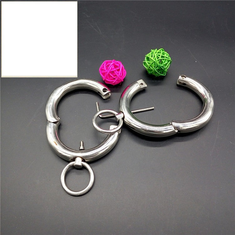 Runda ankelarmband i rostfritt stål för män och kvinnor