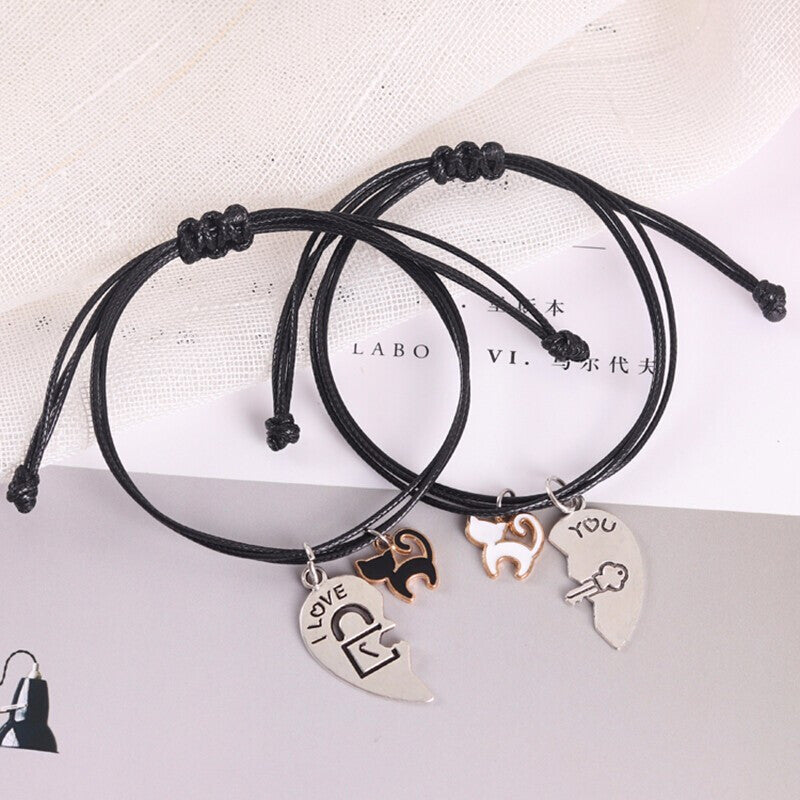Vävning av män och kvinnor Pararmband Herrarmband Armband Flickvänner Pararmband
