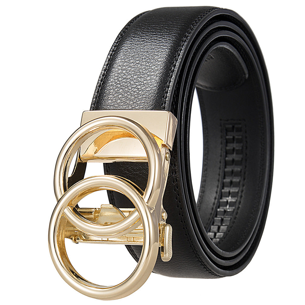 Men's Fashion Comfort Click Belt - Premium Metallic Buckles