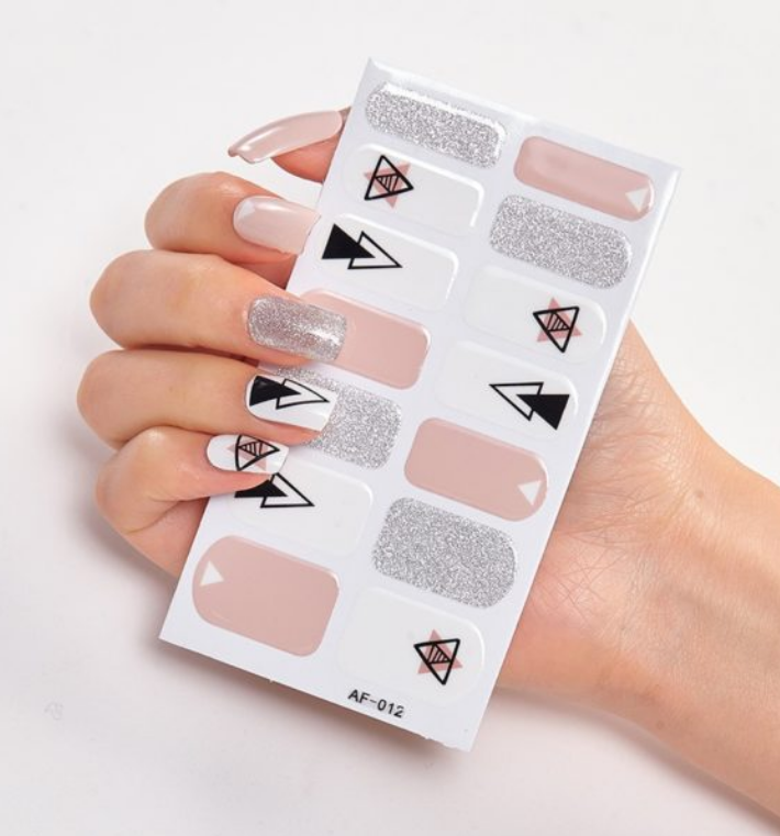 Full Coverage Nail Stickers - 40+ Designs - 24 Month Shelf Life - Nail Polish Glue Included - XAF01-XAF40 Collection