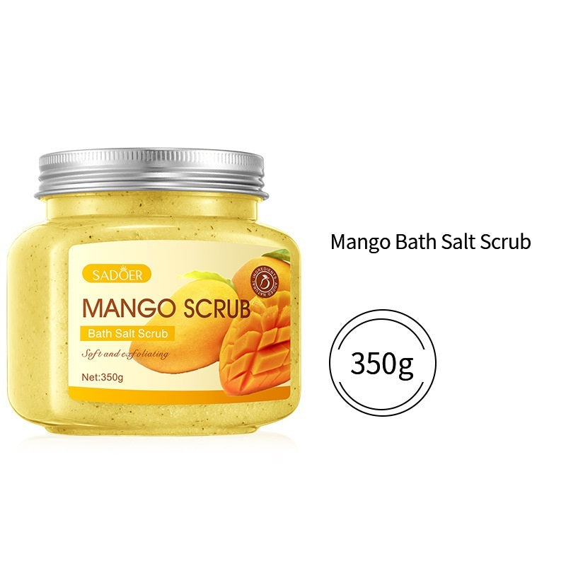 Fruktbadsaltsskrubbkräm Exfolierande kroppsvård