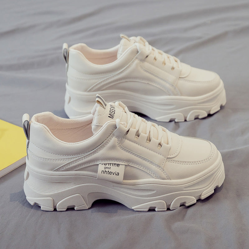 Thick Sole Network Red Sport Casual Small White Shoes Trendy Autumn