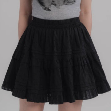 Professional Color Elastic Waist Cake Skirt - Japanese Half Body Design (Comfortable Fit, Authentic Style, Versatile Occasions)