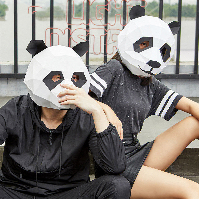National Treasure Panda 3D Animal Mask DIY Customized Party