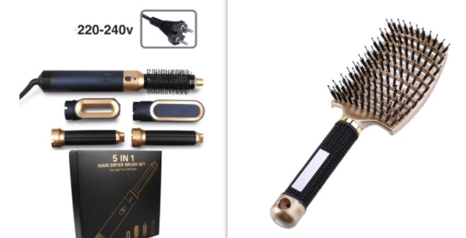 5-in-1 Hair Styler - Multi Hair Dryer & Curling Iron Set
