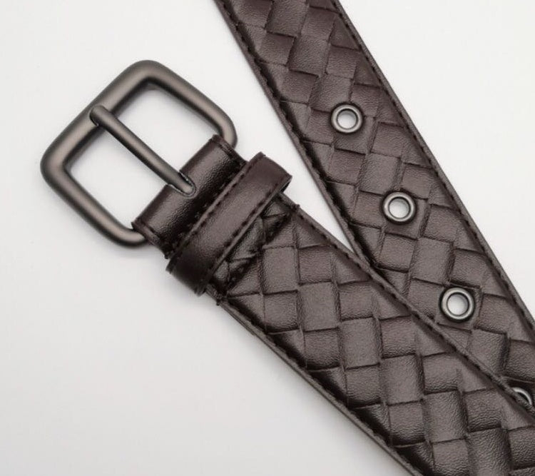 New Vintage Copper Head Layer Cowhide Needle Buckle Belt - Artisan Craftsmanship