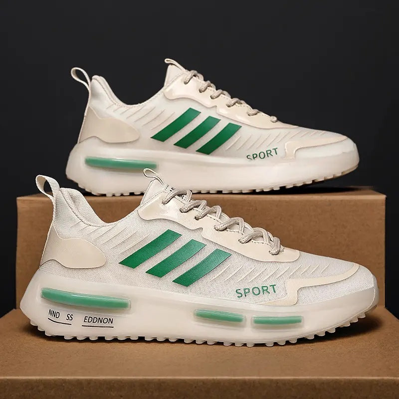 Air Cushion Sportskor Herr Snörning Sport Sneakers Utomhus Andas Casual Skor Promenader