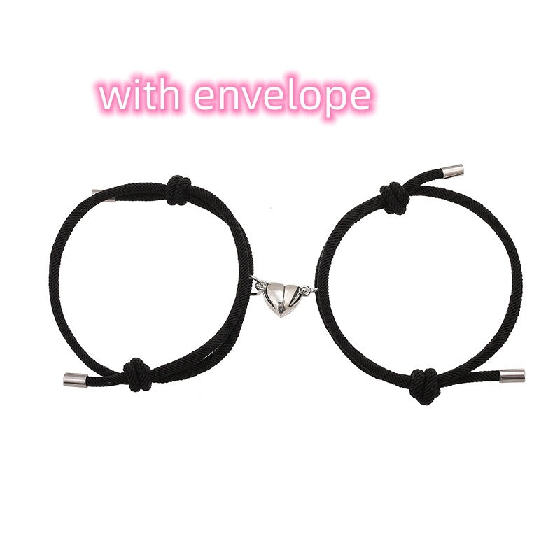Enkelt Nylon Love Magnetic Armband