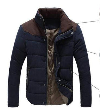 Warm Causal Parkas Man Ytterkläder Windbreak Jackor Kappor