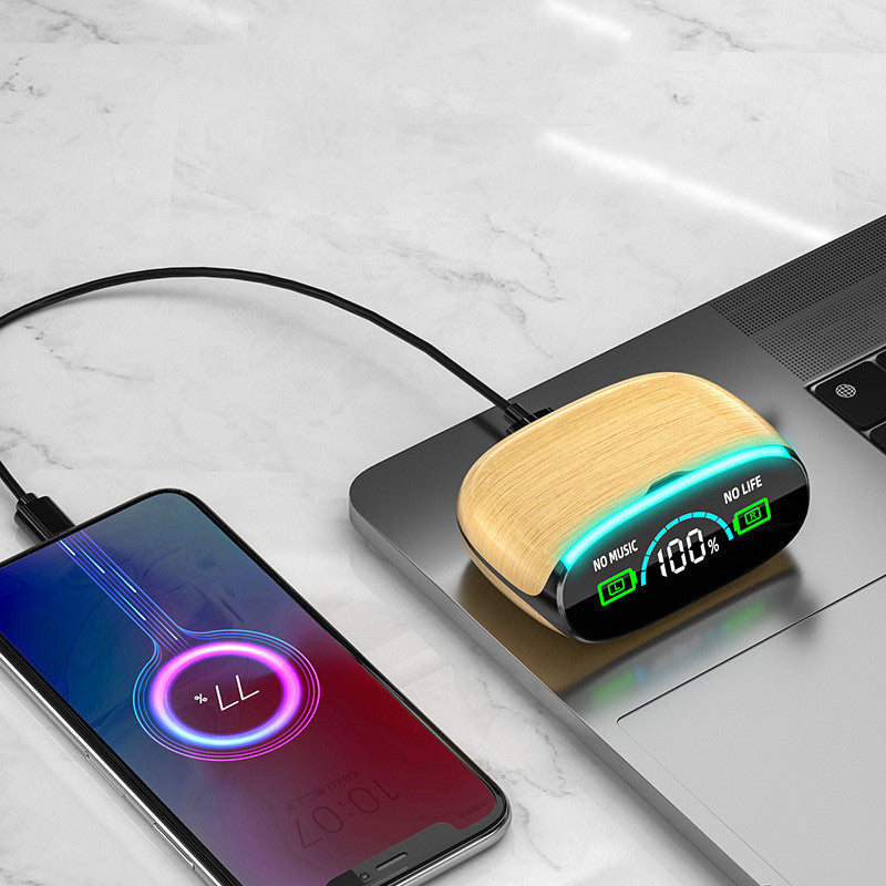 Träådring Trådlösa Sporthörlurar In-ear Brusreducerande Bluetooth-hörlurar med låg latens