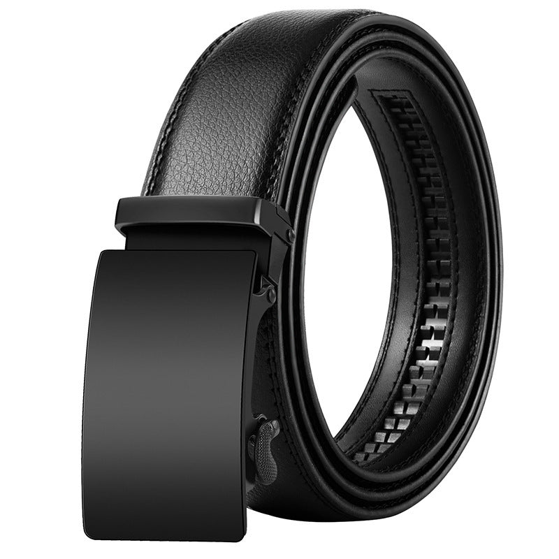 Men's Korean Style Leather Belt Automatic Buckle - Global Fashion