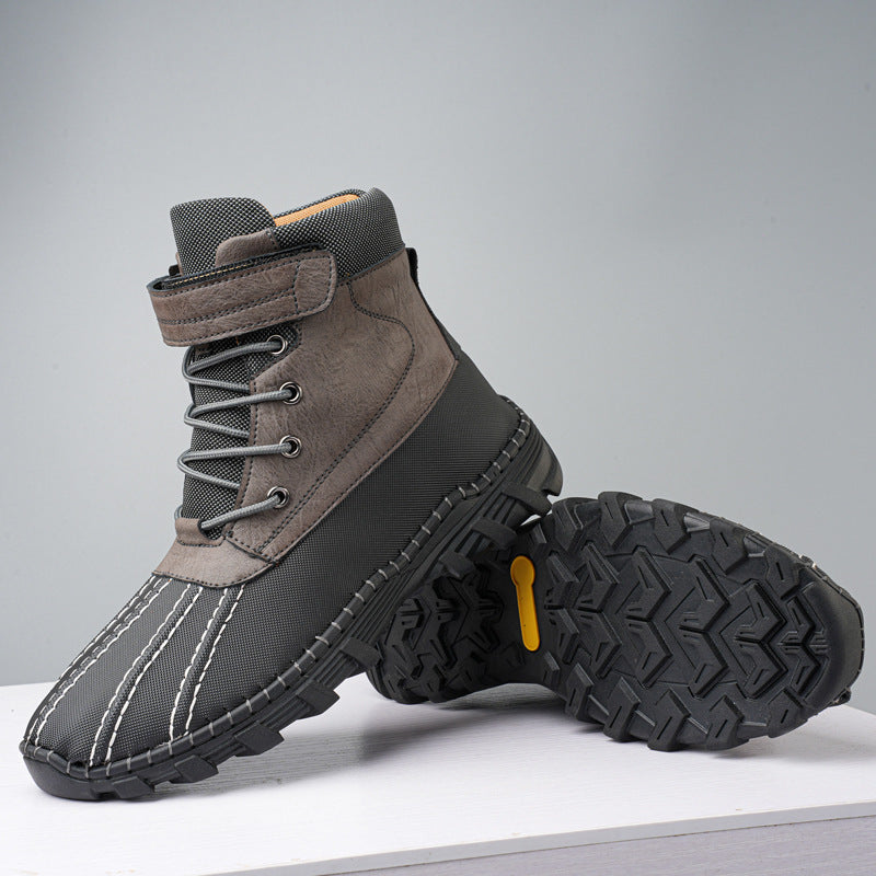 Unisex Winter Fleece Snow Boots - Waterproof Anti-Slip Work Boots