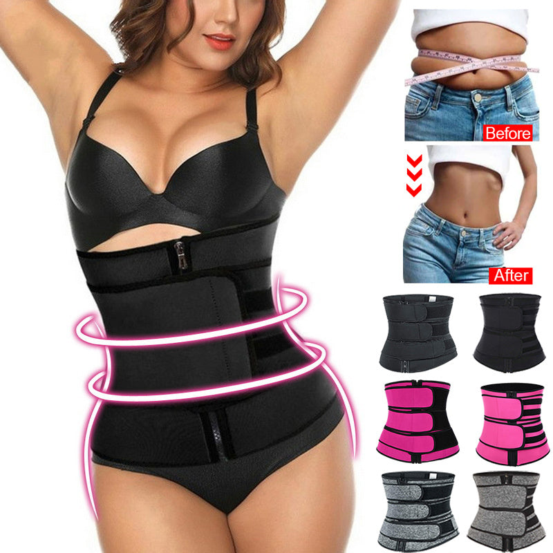 Magsvett Shapewear Bodysuits Dam Midjetränare Bantning 2-3 bälten Workout Shaper Korsett