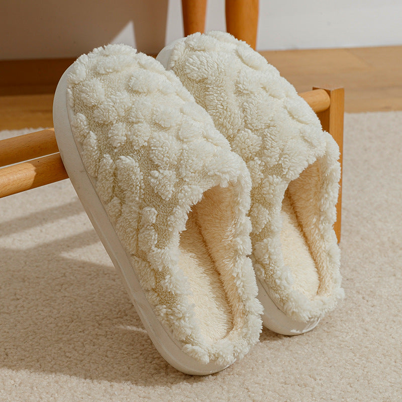 Unisex Soft Plush Winter House Slippers - Cozy Fleece