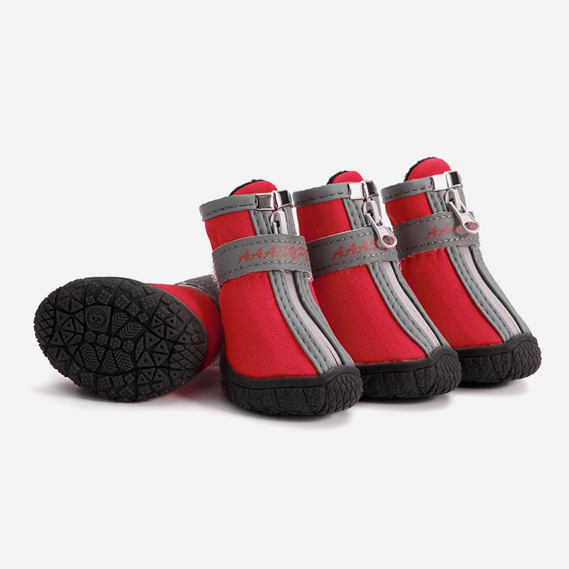 Pet Dog Shoes Vattentäta regnstövlar