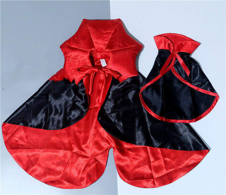 Costume d'Halloween pour animaux de compagnie Cape d'Halloween Roi Vampire
