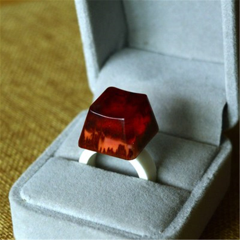 Keycap Qianshan Muxue coeurs träknycklat